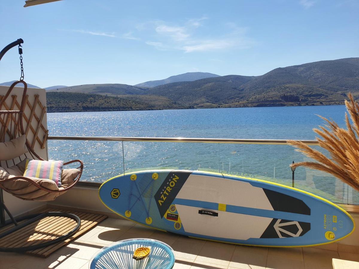 Beach House In Itea-Delphi Bagian luar foto